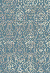 8'x10' Stratford Victoria Blue Area Rug. The Stratford collection features beautiful modern gray, ivory, and blue tones that are sure to add warmth to any living space.  The yarn is made from 100% polypropylene for strength and durability.