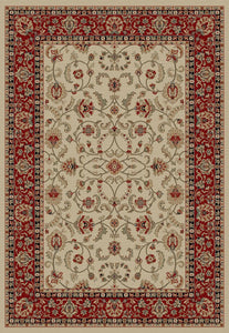 9'x13' Home Town Classic Keshan Beige Area Rug. The Hometown Collection is made of 100% polypropylene. The traditional and transitional designs make them ideal to match any décor.