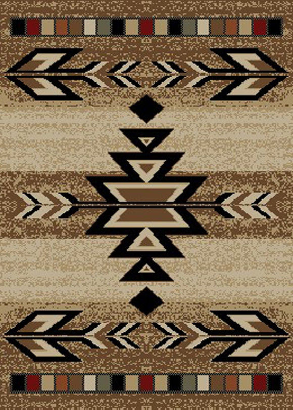 8'x10' Hearthside Rio Grande Antique Area Rug. The Hearthside Collection features a 100% polypropylene pile and is stain resistant. These lodge designs are sure to add rustic charm to any space.